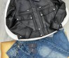 Женская кожаная куртка Saint Laurent черная 2025