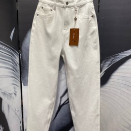 Женские джинсы Loro Piana белые 2025