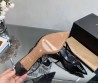 Женские кожаные туфли Alaia черные каблук 5 см 2025