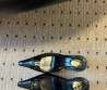 Женские кожаные туфли Saint Laurent черные каблук 9,5 см 2025