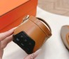 Женские кожаные балетки Hermes с сеткой коричневые 2025
