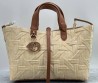 Женская комбинированная сумка Christian Dior бежевая с коричневым 30х22х16 2025