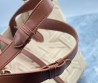 Женская комбинированная сумка Christian Dior бежевая с коричневым 30х22х16 2025