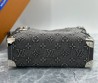 Женская текстильная сумка Louis Vuitton серая 24х16х8 2025