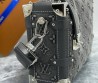 Женская текстильная сумка Louis Vuitton серая 24х16х8 2025
