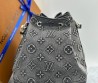 Женская текстильная сумка Louis Vuitton серая 24х24х16 2025