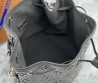 Женская текстильная сумка Louis Vuitton серая 24х24х16 2025