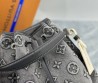 Женская текстильная сумка Louis Vuitton серая 24х24х16 2025