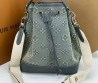 Женская текстильная сумка Louis Vuitton светло-серая 24х24х16 2025