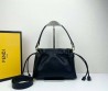 Женская кожаная сумка Fendi черная 27х10х8 2025