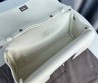 Женская кожаная сумка Balenciaga белая 27х14х5 2025