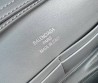 Женская кожаная сумка Balenciaga серая 27х14х5 2025