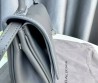 Женская кожаная сумка Balenciaga серая 27х14х5 2025