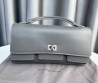 Женская кожаная сумка Balenciaga серая 27х14х5 2025