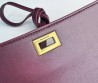 Женская кожаная сумка Balenciaga бордовая 27х14х5 2025