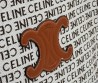 Женская текстильная сумка Celine белая с черными надписями 40х28 2025