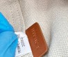 Женская текстильная сумка Celine белая с черными надписями 40х28 2025