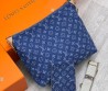 Женская кожаная сумка Louis Vuitton синяя 32х26 2025