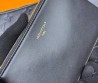 Женская кожаная сумка Louis Vuitton черная 32х26 2025