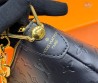 Женская кожаная сумка Louis Vuitton черная 32х26 2025