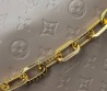 Женская кожаная сумка Louis Vuitton серая 32х26 2025