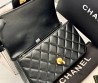 Женская кожаная сумка Chanel черная 20х12 2025