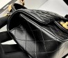 Женская кожаная сумка Chanel черная 20х12 2025