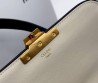 Женская кожаная сумка Celine черная с белым в клетку 22х16 2025