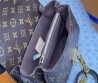Женская кожаная сумка Louis Vuitton темно-коричневая с логотипами 22х13х7 2025