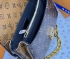 Женская кожаная сумка Louis Vuitton коричневая с логотипами 22х13х7 2025