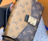 Женская кожаная сумка Louis Vuitton коричневая с логотипами 22х13х7 2025