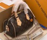 Женская кожаная сумка Louis Vuitton коричневая 20х15 2025