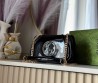 Женская кожаная сумка Gucci черная лакированная 21х13 2025