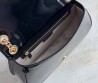 Женская кожаная сумка Gucci черная лакированная 26х16 2025