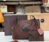 Женская кожаная сумка Etro коричневая 32х23 2025