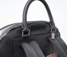 Мужской кожаный рюкзак Etro черный с узором 40х30 2025