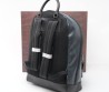 Мужской кожаный рюкзак Etro синий с узором 40х30 2025