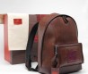 Мужской кожаный рюкзак Etro коричневый с узором 40х30 2025