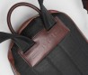 Мужской кожаный рюкзак Etro коричневый с узором 40х30 2025