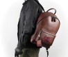 Мужской кожаный рюкзак Etro коричневый с узором 40х30 2025
