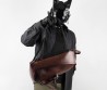 Мужской кожаный рюкзак Etro коричневый с узором 40х30 2025