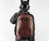 Мужской кожаный рюкзак Etro коричневый с узором 40х30 2025