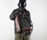 Мужской кожаный рюкзак Etro коричневый с узором 40х30 2025