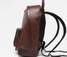 Мужской кожаный рюкзак Etro коричневый с узором 40х30 2025