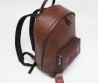 Мужской кожаный рюкзак Etro коричневый с узором 40х30 2025