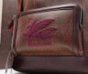 Мужской кожаный рюкзак Etro коричневый с узором 40х30 2025