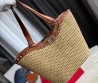 Женская соломенная сумка Valentino бежевая 45х31х30 2025