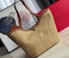 Женская соломенная сумка Valentino бежевая 45х31х30 2025