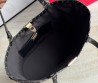 Женская соломенная сумка Valentino черная 45х31х30 2025