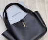 Женская кожаная сумка Saint Laurent черная 35х28 2025